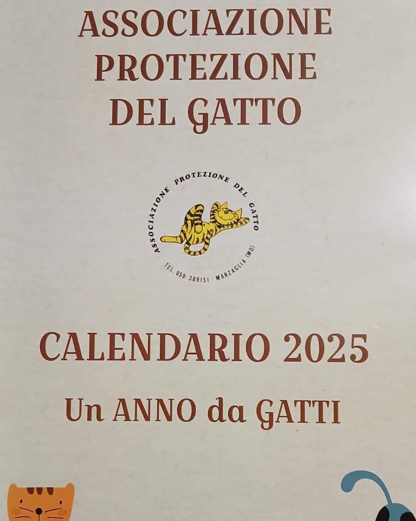 Calendario Associazione Protezione del Gatto 2025